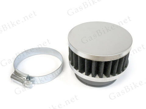 Round Air Filter High Performance - Silver