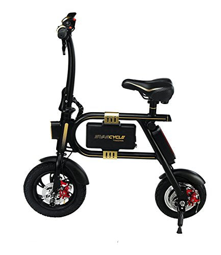 SWAGTRON SwagCycle E-Bike – Folding Electric Bicycle with 10 Mile Range, Collapsible Frame, and Handlebar Display SWAGTRON SwagCycle E-Bike – Folding Electric Bicycle with 10 Mile Range, Collapsible Frame, and Handlebar Display