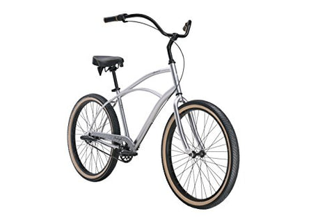 Raleigh Bikes Men's Special 3 Cruiser Bike, 26"/One Size, Silver