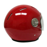 Motorcycle Scooter PILOT Open Face Helmet DOT Certified - RED (Small)