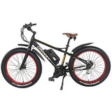 Onway 26" 750W 7 Speed Snow & Beach Fat Tire Electric Bike, All Terrain Using with Pedal Assist and Throttle