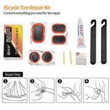 AQQEF Bike Repair Kit, Bicycle Repair Kits Bag With Portable Bike Pump  16-In-1 Bike Multi Tool Kit Sets