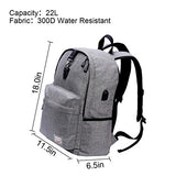 Laptop Backpack-Beyle Anti-theft Water Resistant Travel laptop backpack with USB Charging Port School Bookbag for College Travel Backpack designed for 17-Inchand Notebook,Grey