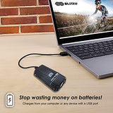 Blitzu Gator 380 USB Rechargeable Bike Light Set POWERFUL Lumens Bicycle Headlight FREE TAIL LIGHT, LED Front and Back Rear Lights Easy To Install for Kids Men Women Road Cycling Safety Flashlight