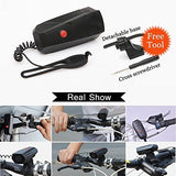 DAWAY A14 Loud Electric Bike Horn - 5 Modes Sound 110 DB Bicycle Cycling Handlebar Ring Alarm Bells with Free Screwdriver