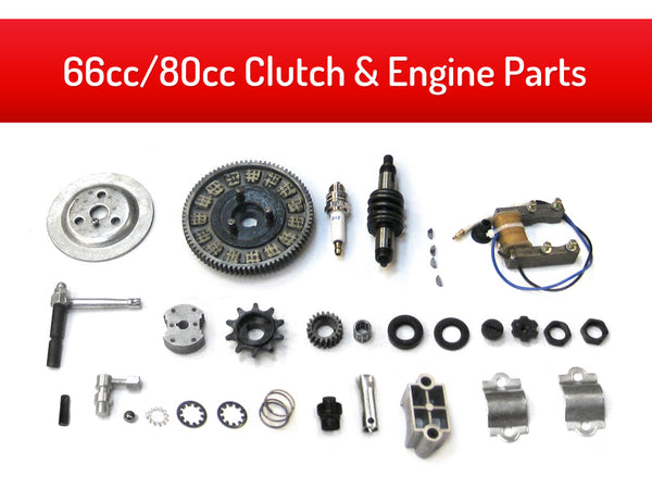 Clutch Gear Motorized Bike Clutch Kit Gear, Shaft Sprocket For