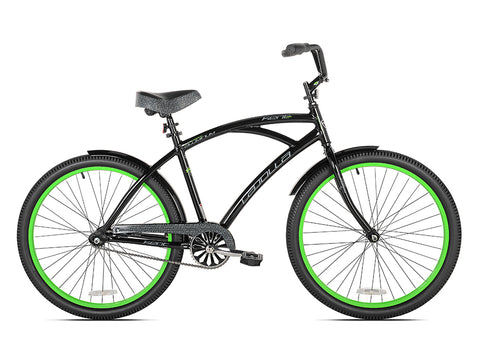 26" Kent La Jolla Men's Cruiser Bike, Black/Green