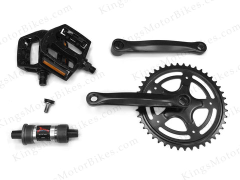 GasBike GT Pedal Kit wit 118mm Bottom Bracket Cartridge