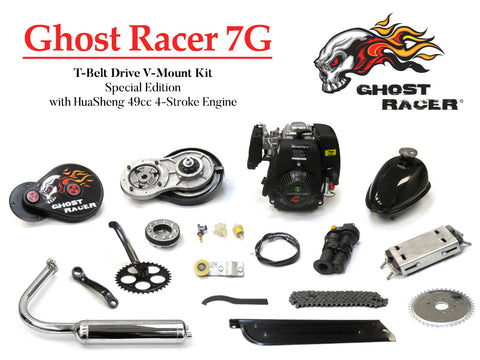 Ghost Racer 7G T-Belt Drive V-Mount Kit Special Edition With HuaSheng 49cc 4-Str