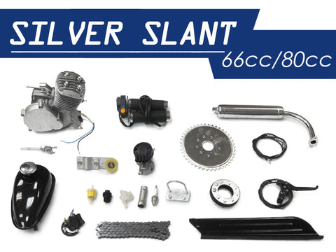 Silver Slant 66cc/80cc Bicycle Engine Kit