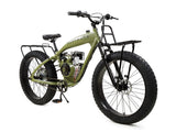 PHATMOTO™ ALL TERRAIN Fat Tire 2021 - 79cc Motorized Bicycle with Hilliard Clutch (Matte Army Green)