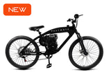 PHATMOTO™ Rover 2023 - 79cc Motorized Bicycle 7-Speed (Black)