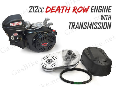 212cc Death Row Engine with Transmission - 4-Stroke 80CC Gas Motorized Bicycle