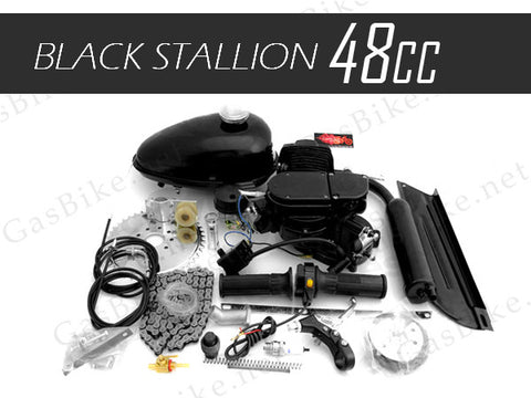 48cc Black Stallion 2 Stroke Angle Fire Slant Head Bicycle Engine Kit
