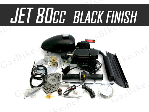 Jet 66cc/80cc Black Finish Bicycle Engine Kit