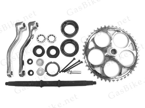 Wide Pedal Crank Kit with Conversion Bracket