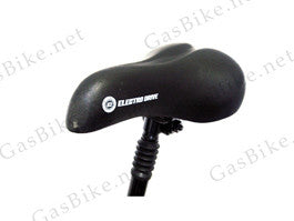 Black Bicycle Saddle with Seat Post