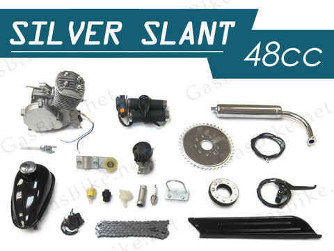 Silver Slant 48cc Bicycle Engine Kit