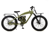 PHATMOTO™ ALL TERRAIN Fat Tire 2021 - 79cc Motorized Bicycle with Hilliard Clutch (Matte Army Green)