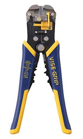 IRWIN VISE-GRIP 2078300 Self-Adjusting Wire Stripper, 8"