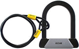 SIGTUNA U Lock - 16mm Hardened Steel Bike lock with 1800mm Woven Steel Flex Cable + Keyhole Cover