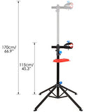 MVPOWER Pro Mechanic Bike Repair Stand Adjustable Height Bicycle Maintenance Rack Workstand With Tool Tray, Telescopic Arm Cycle
