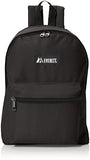 Everest Luggage Basic Backpack, Black, Medium