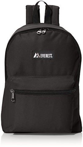 Everest Luggage Basic Backpack, Black, Medium