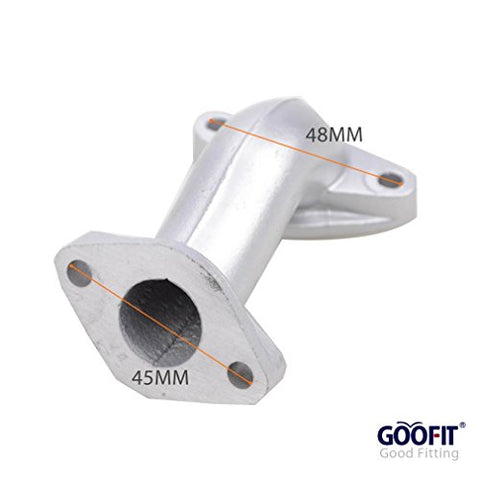 GOOFIT Intake Manifold Pipe for 50cc 70cc 90cc 110cc ATV Dirt Bike Go Kart  Horizontal Engine