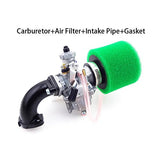 TC-Motor 26mm Mikuni VM22 Carb Carburetor + 38mm Air Filter + Manifold Intake Pipe + Intake Pipe gasket For 110cc 125cc 140cc Engine XR CRF 50 Chinese Pit Dirt Bike