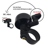ARTHEALTH Bike Bell Aluminum Alloy Bicycle Bell Black/Silver Loud Sound Handlebar Safety Horn Bike Ring For Cycling Bicycle Horn Mountain Bike Road Bike