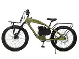 PHATMOTO™ ALL TERRAIN Fat Tire 2023 - 79cc Motorized Bicycle 7-Speed (Matte Army Green)