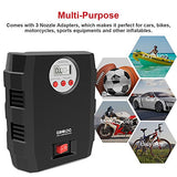 Digital Tire Inflator, GOOLOO 12V DC Air Compressor, Portable Auto Electric 150 PSI Tyre Pump with Tire Pressure Monitor and Preset for Car, Bicycle, Motorcycles, Sport Balls and Other Inflatables