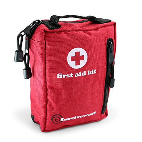 Small First Aid Kit for Hiking, Backpacking, Camping, Travel, Car & Cy –