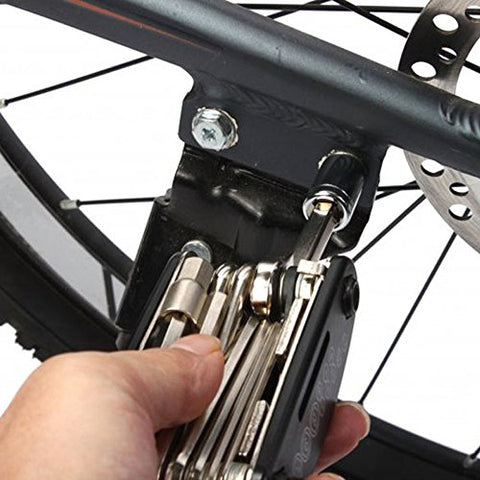 DAWAY Bike Repair Tool Kits 16 in 1 Multifunction Bicycle Mechanic Fix Tools Set Bag with Tire Patch Levers