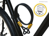 SIGTUNA U Lock - 16mm Hardened Steel Bike lock with 1800mm Woven Steel Flex Cable + Keyhole Cover