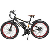 Onway 26" 750W 7 Speed Snow & Beach Fat Tire Electric Bike, All Terrain Using with Pedal Assist and Throttle
