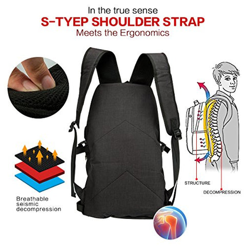ambor laptop backpack Anti Theft Business waterproof Laptop Backpack with USB Charging Port – Kingsmotorbikes.com