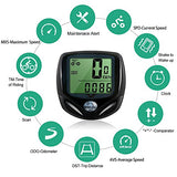 Bicycle Speedometer and Odometer Wireless Waterproof Cycle Bike Computer with LCD Display & Multi-Functions by YS