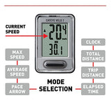 CatEye - Velo 7 Bike Computer with Odometer and Speedometer