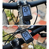 Suaoki Wireless 2.4GHz Transmission Bike Cycling Computer with Cadence Sensor Bicycle Speedometer Odometer Track Calories User A/B Backlight Water Resistant etc 22 Function