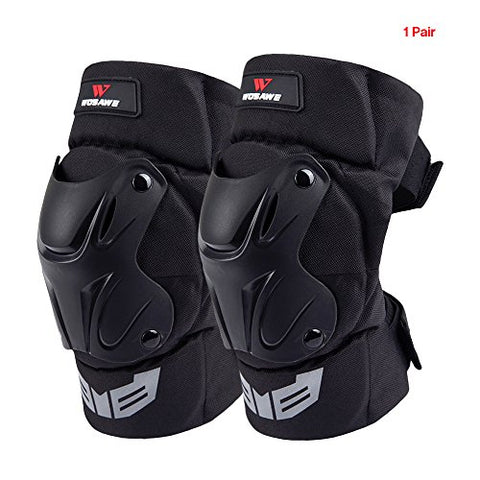 Lixada WOSAWE 1 Pair Cycling Knee Brace Bicycle MTB Bike Motorcycle Riding Knee Support Protective Pads Guards Outdoor Sports Cycling Knee Protector Gear