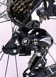 Fito Men's Modena GT-2 Aluminum Alloy 7-Speed Beach Cruiser Bike, Matte Black, 18" x 26"/One Size
