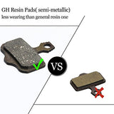 PAMASE Bike Disc Brake Pads for Avid Elixir/ SRAM XX, XO, XXWC/ Shimano Deore / Shimano SLX XT XTR - GH Resin (Semi-Metallic) - Durable & Long-lasting