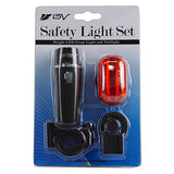BV Bicycle Light Set Super Bright 5 LED Headlight, 3 LED Taillight, Quick-Release