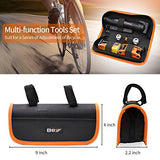AQQEF Bike Repair Kit, Bicycle Repair Kits Bag With Portable Bike Pump  16-In-1 Bike Multi Tool Kit Sets