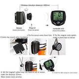 Bicycle Speedometer and Odometer Wireless Waterproof Cycle Bike Computer with LCD Display & Multi-Functions by YS