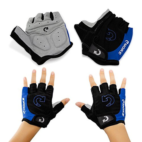 GEARONIC TM New Fashion Cycling Bike Bicycle Motorcycle Shockproof Foam Padded Outdoor Sports Half Finger Short Gloves Riding Gloves Working Gloves