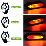 Bike Taillight 100 Lumens LED Taillight USB Rechargeable with Wireless Remote Turn signals Laser Beams for Moutain Bike BMX Bike Road Bicycle and Hybrid Bike