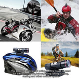 Wosports Bike Motorcycle Helmet Camera Waterproof Full HD 1080P with Motorcycle Bike Helmet Mount Kit,Mini Sports Action Video Camera DVR AVI 5MP Camcorder 118 Degree Wide Angle Lens